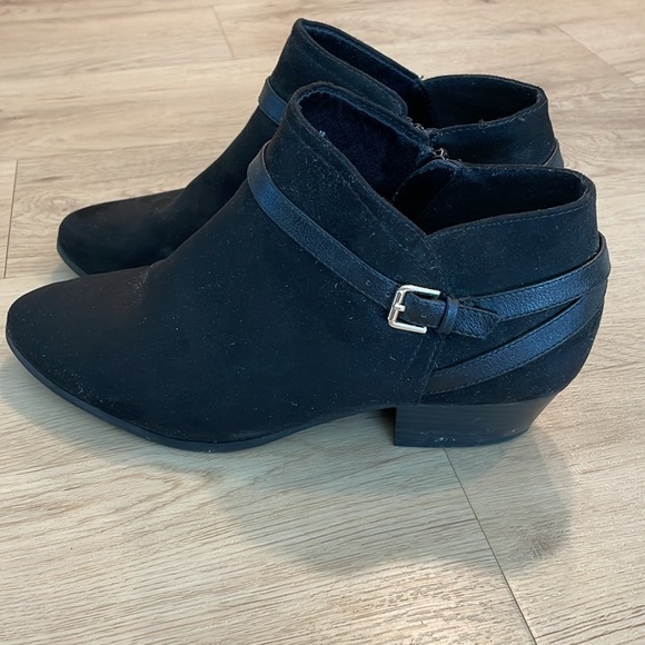 Old Navy Suede Buckle Booties (10) - Picture 2 of 6